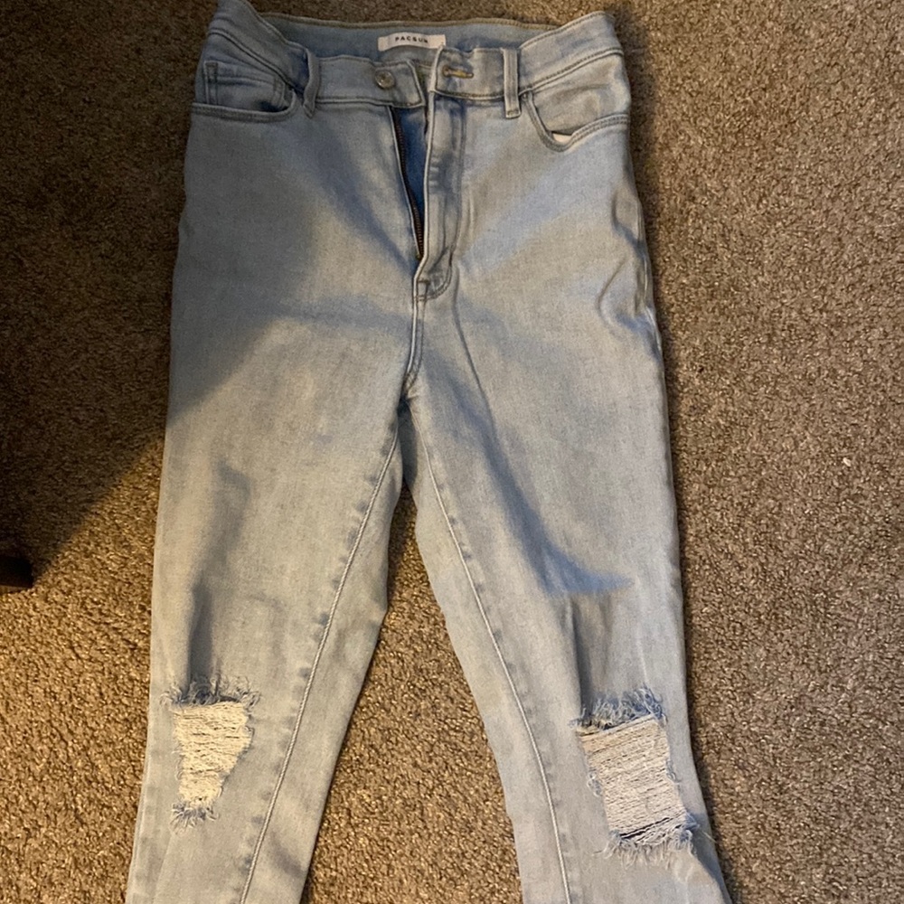 PacSun light wash high rise skinny jeans, brand new, size 27 = size 4/6